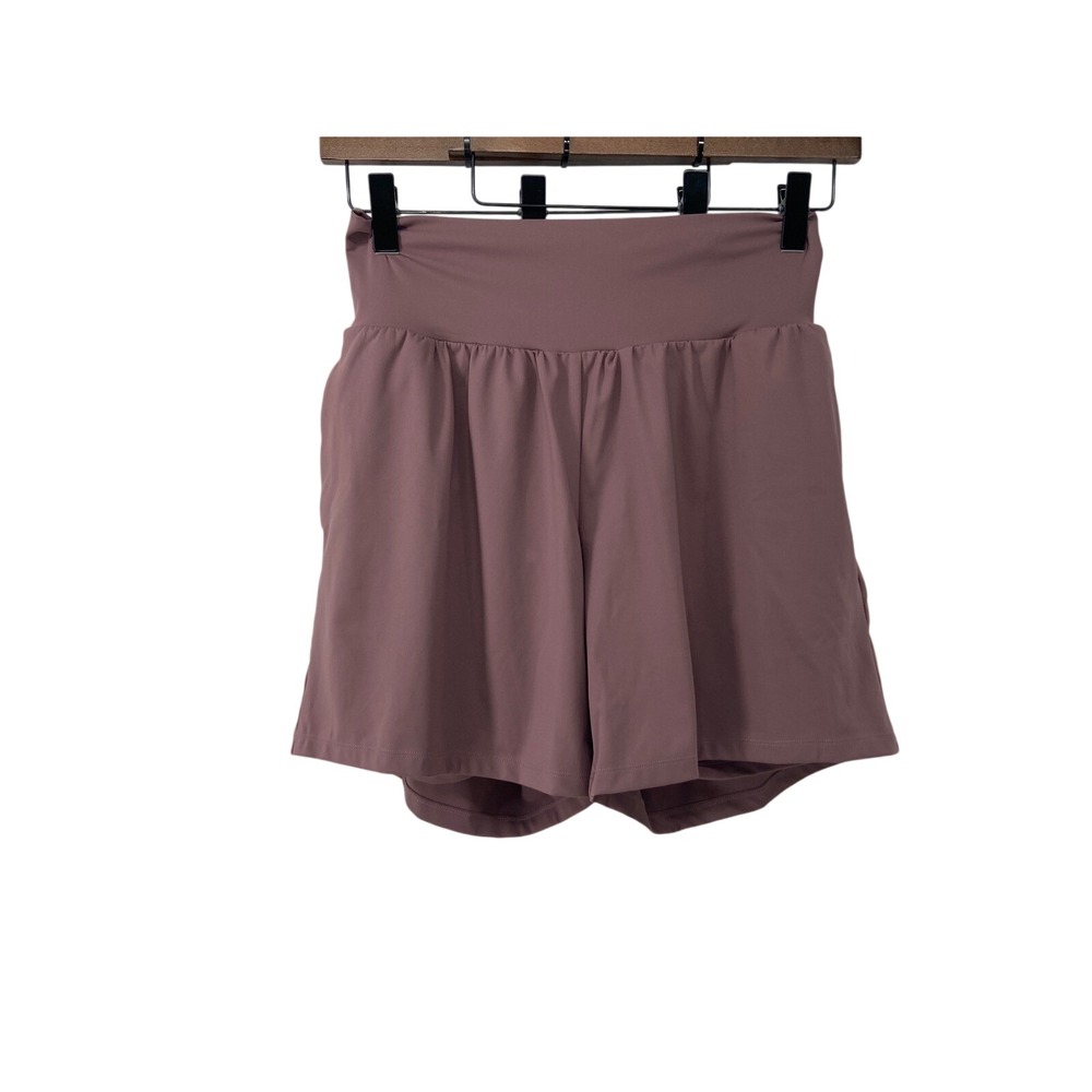 Halara Short Women XL Purple 2-in-1 SoftlyZero Airy Athletic Casual Soft Stretch